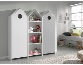 Отворен детски гардероб в бял и светлосив цвят 173x171,5 cm CASAMI – Vipack