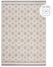 Сиво-бежов килим подходящ за пране 155x230 cm Graysen – Flair Rugs