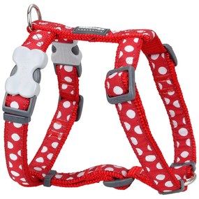 Каишка за Куче Red Dingo Style Бял Грах 46-76 cm