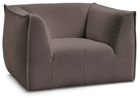 Кафяво кресло от прежда с примки от букле Giorgia – Bobochic Paris