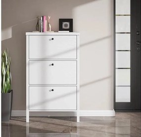 Шкаф за обувки Лима бял