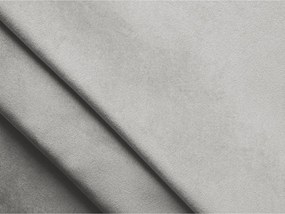 Светлосиво двойно тапицирано легло с място за съхранение и включена подматрачна рамка 140x200 cm Hauke – Makamii