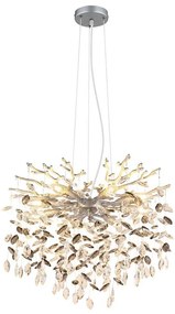 Globo 64138H1S - Полилей на кабел QUEENA 8xE14/40W/230V сребрист