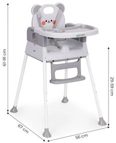 Детски стол за хранене - многофункционален стол за хранене Panda