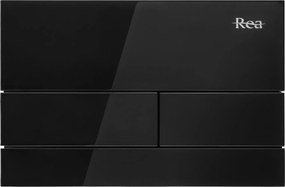 Бутон за тоалетна K011A-Q и Slim024N Rea T Black Glass