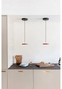 Червено LED висящо осветително тяло с метален абажур ø 15 cm Asteria Micro – UMAGE