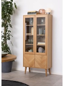 Витрина от дъбов декор 80x178 cm Nagano - Actona