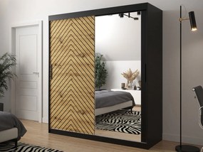 Плъзгащ се гардероб Jodelka с Огледало-Mauro-Artisan--Дължина: 180 cm