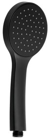 Матово черна пластмасова душ глава ø 10 cm – Sapho