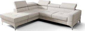 Ъглов диван Soreko Plus-Екрю-ляв