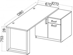 Бюро Warrior II-Gkri