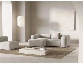 Бежов ъглов диван от рипсено кадифе (ляв ъгъл) Bergano – Cosmopolitan Design