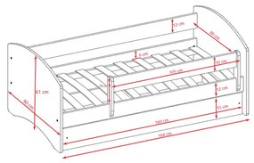 Детско легло Babydreams Cartoon-Leuko-160 x 80-Dancer