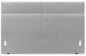 Светлосиво тапицирано двойно легло с решетка 160x200 cm Elyna - Bobochic Paris