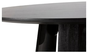 Кръгла трапезна маса с черен плот за маса ø 120 cm Zuri – MOME