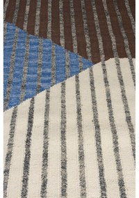 Син/кафяв памучен килим 200x300 cm Hampton – Dutchbone