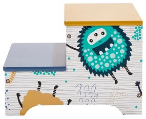 GINGER HOME Дървено столче 2в1 MONSTER
