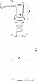 Дозатор Rea LON Black