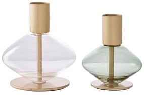 Стъклени свещници в комплект от 2 бр. – House Nordic