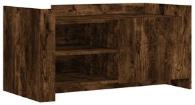 848364 vidaXL Кафе маса, опушен дъб, 100x50x50 см, инженерно дърво