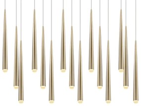 LED висящо осветително тяло в златист цвят Cala – Trio Select