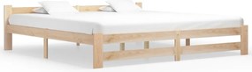 321997 vidaXL Рамка за легло, борово дърво масив, 200x200 см
