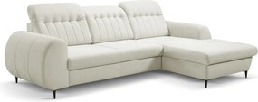 Ъглов диван Blanc-Бял-Дясно
