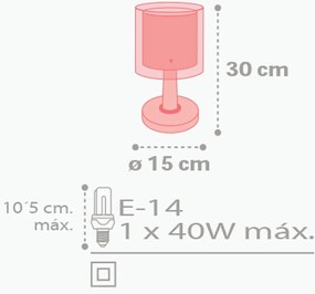 Лампа за четене Ango Rain Color