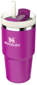 Розов термос със сламка от неръждаема стомана 600 ml Quencher H2.0 FlowState Tumbler Violet Blossom – Stanley