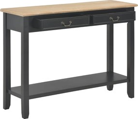 249903 vidaXL Конзолна маса, черна, 110x35x80 cм, дърво