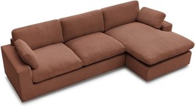 Оранжев ъглов диван от рипсено кадифе Belair – Bobochic Paris