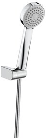 Душ комплект с душ слушалка Stella 80/1, A5B9303C00, Roca, подвижен държач за душ слушалка и шлаух, хром, 23х8см