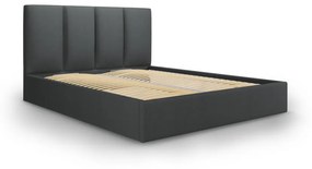Тъмно сиво двойно легло , 140 x 200 cm Juniper - Mazzini Beds