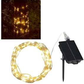 LED Соларен декоративни лампички LED/3,7V 1800 mAh 10 m IP44 + дистанционно управление