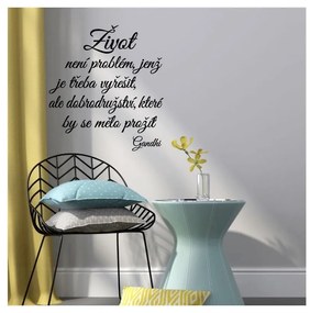 Стикер на стената с цитат на Ганди Secret - Ambiance