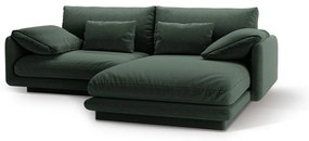 Тъмнозелен ъглов диван (десен ъгъл) Torino – Micadoni Home