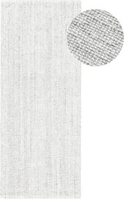 Светлосива двустранна ръчно изработена ютена пътека 80x200 cm Bouclé Jaipur – Hanse Home