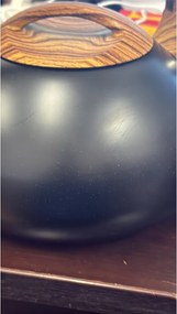 Втора ръка: Свирещ чайник Klausberg KB 7565, 3 л, Дебелостенна основа, Индукция, Черен/кафяв