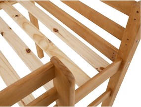 Детско повдигнато легло от масивен бор в естествен цвят 90x200 cm Alpi – Støraa