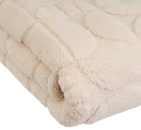 Бежово одеяло от микроплюш 130x160 cm Mid Century – Casa Selección