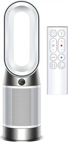 Пречиствател въздух 2в1 Dyson Purifier Hot+Cool HP1 544826-01, Отоплител, 50W, 30 м2, 287 l/s, 10 скорости, Air Multiplier™, Wi-Fi, Bluetooth, Осцилация, Бял/сребрист