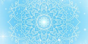 Картина на платно – Син цвят на Мандала