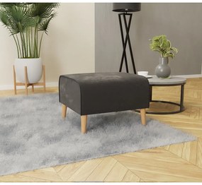 Тъмносиво кадифено столче за крака Carole - Ropez