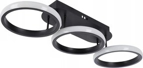 Димируемо LED таванно осветително тяло LED/30W/230V 3000-6500K черно Wi-Fi Tuya + дистанционно управление