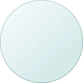 243629 vidaXL Темпериран стъклен плот за кръгла маса, 800 мм