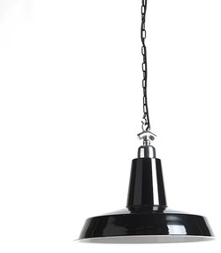 Комплект от 2 индустриални висящи лампи черни - Warrior