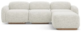 Кремав модулен ъглов диван (променлив) Ailani – Makamii