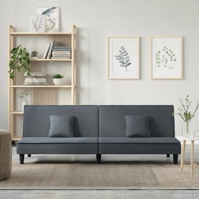 351908 vidaXL Разтегателен диван, тъмносив, кадифе