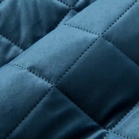 Покривка за легло от лъскаво кадифе в тъмно синьо Ширина: 220 см | Дължина: 240 см