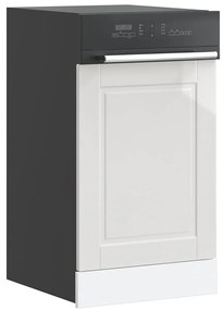 854129 vidaXL Панел за съдомиялна машина, Porto, бял гланц, инженерно дърво